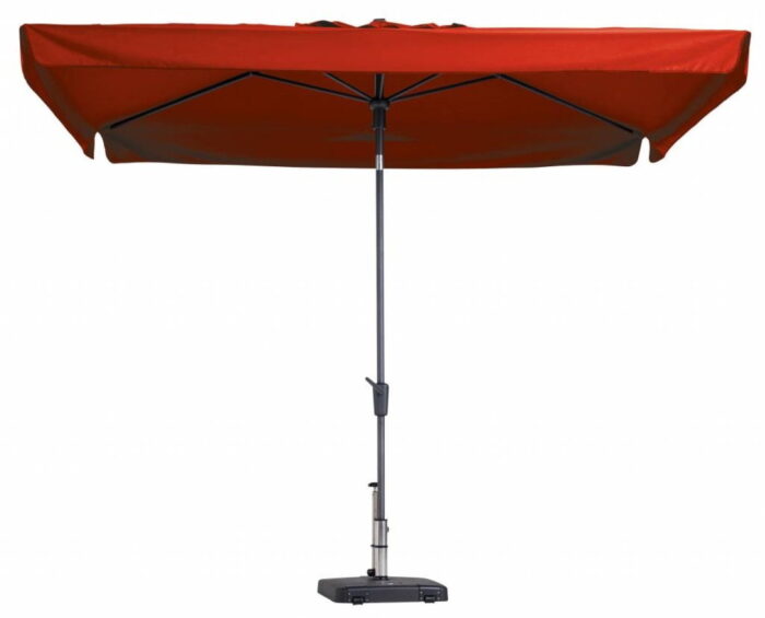 Madison Stokparasol Delos 300 x 200 cm brick red zonwering – rood