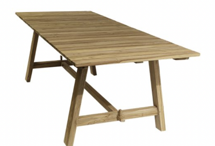 Van der leeden Teak Tuintafel Thijs 240X90x78 cm tuinmeubel – hout
