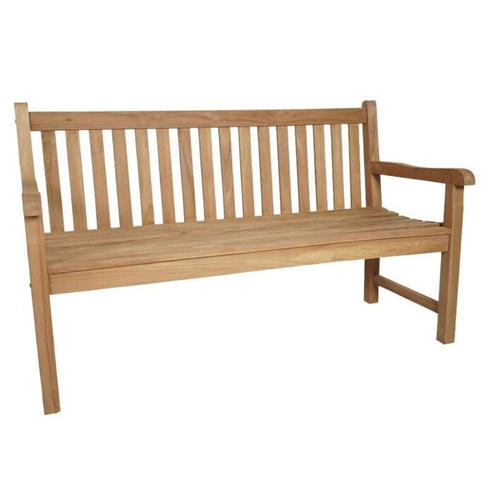 BUITEN living Genua 3-zits tuinbank | teakhout | 150cm – Natural Teak