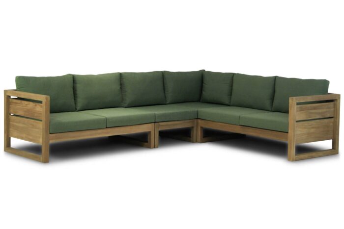 Garden Collections Richmond hoek loungeset 4-delig – Old teak greywash