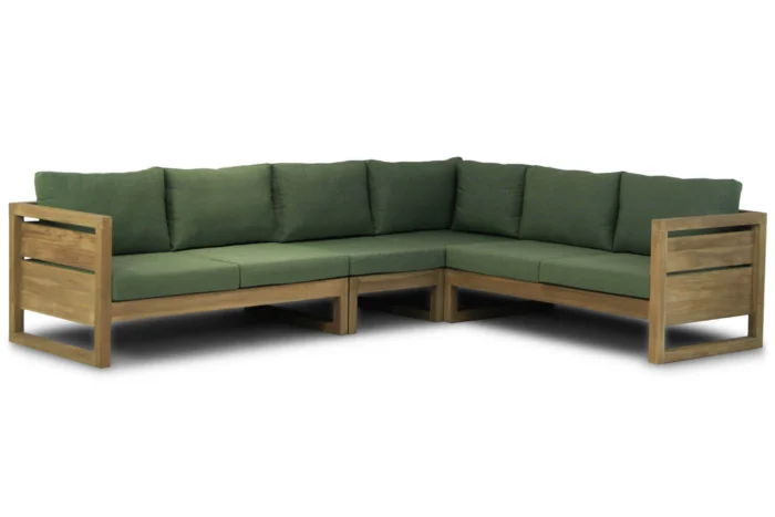 Garden Collections Richmond hoek loungeset 4-delig - Old teak greywash