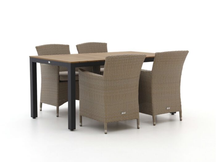 Forza Furniture Forza Cecita/Fidenza 160cm dining tuinset 5-delig Laagste prijsgarantie! – Bruin