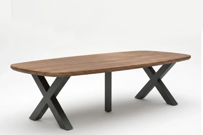Lifestyle Garden Furniture Falcon/Cardiff dining tuintafel 300 x 100 cm antracite - Grijs-antraciet