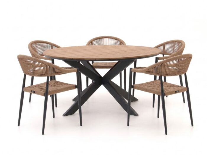 Bellagio tuinmeubelen Manifesto Belpasso/Fidenza ø149cm dining tuinset 6-delig