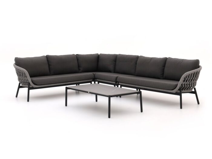 Bellagio tuinmeubelen Bellagio Cupello hoek loungeset 5-delig links Laagste prijsgarantie! – Grijs