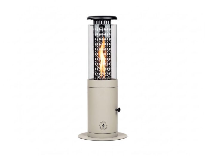 Monti HeatLine + 15% kassakorting | Ember pellet terrasverwarmer ø24cm (h: 58cm) – Taupe