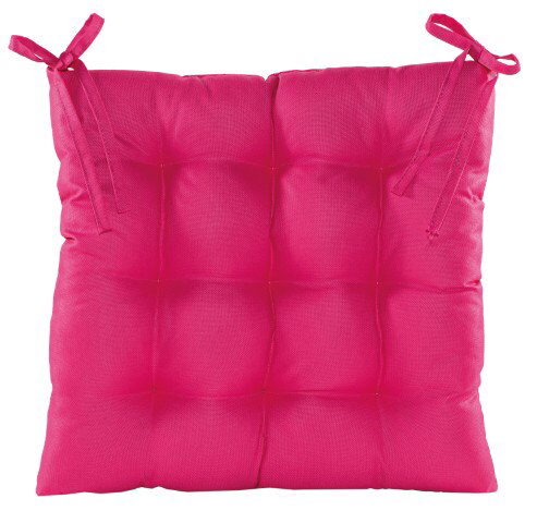 Annas collection Stoelkussen gewatteerd 38x38cm donkerroze Anna’s Collection – roze