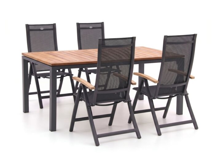 Hartman tuinmeubelen Hartman Troy/Linosa 180cm dining tuinset 5-delig verstelbaar Laagste prijsgarantie!