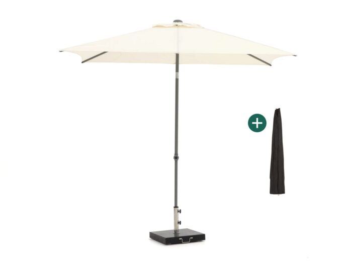 Shadowline Push-up parasol 250x200cm Laagste prijsgarantie! – Wit