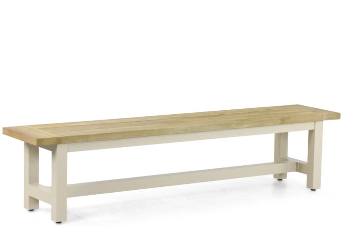 Lifestyle Garden Furniture San Francisco picknickbank 200 x 40 cm – Taupe-naturel-bruin