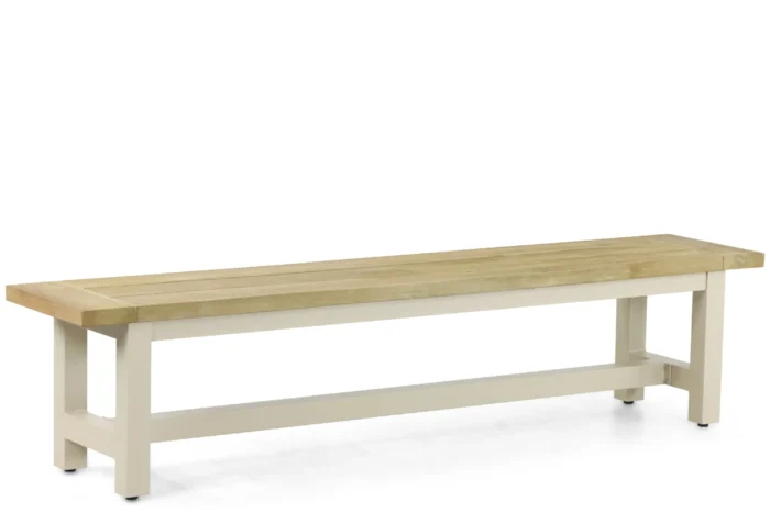 Lifestyle Garden Furniture San Francisco picknickbank 200 x 40 cm - Taupe-naturel-bruin