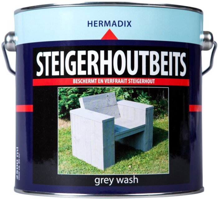 Hermadix Beits steigerhout grey wash 2500 ml – grijs