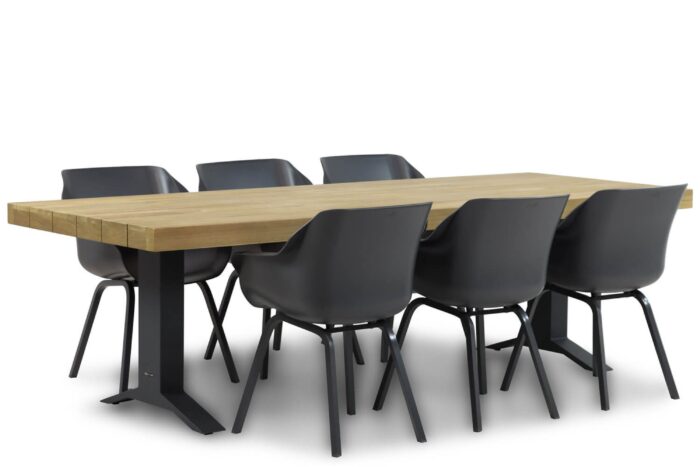 Hartman Sophie element/Superior 260 cm dining tuinset 7-delig – Grijs-antraciet