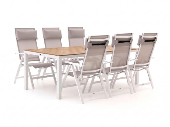 Bellagio tuinmeubelen Bellagio Avenza/Fidenza 220cm dining tuinset 7-delig verstelbaar Laagste prijsgarantie!