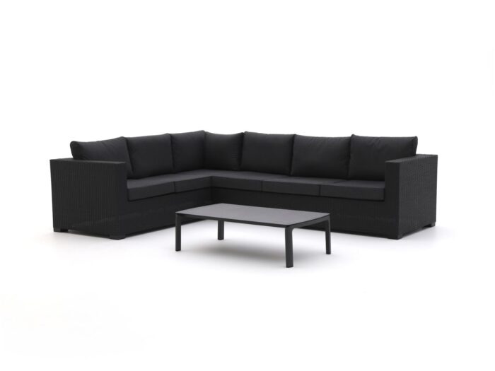 Forza Furniture Forza Giotto/Ciane hoek loungeset 3-delig links Laagste prijsgarantie! – Zwart