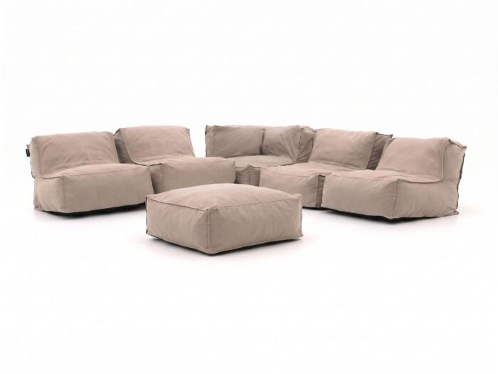 Manifesto Furniture Manifesto Lonato hoek zitzak loungeset 6-delig Laagste prijsgarantie! – Taupe