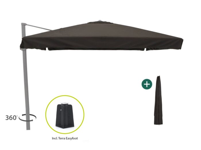 Shadowline Miami zweefparasol 300x300cm Laagste prijsgarantie! – Zwart