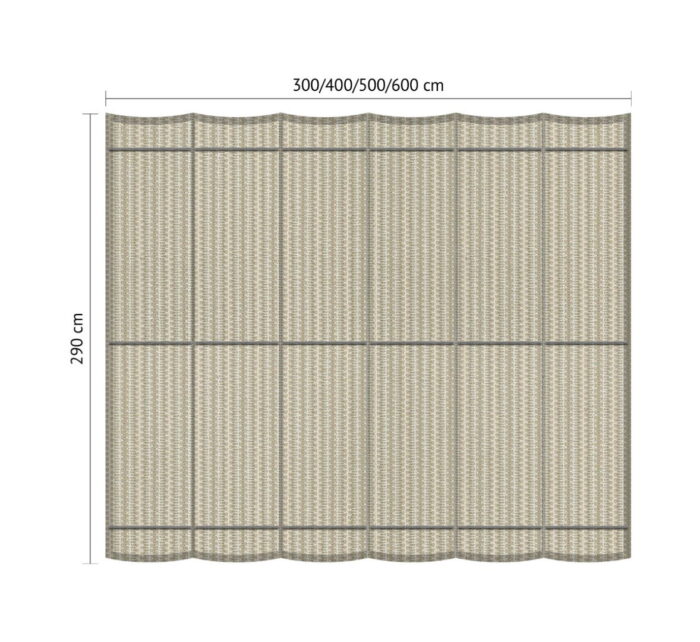 Shadow comfort Harmonicadoek B 2,90 x L 5,00 m Sahara Sand – beige