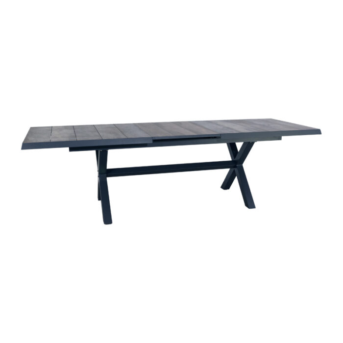 Oosterik home Uitschuifbare dining tafel Newport Midnight Grey – grijs