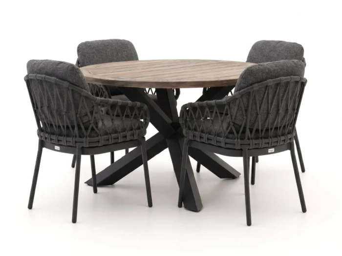 Tierra Outdoor Natal/ROUGH-Y ø120cm dining tuinset 5-delig