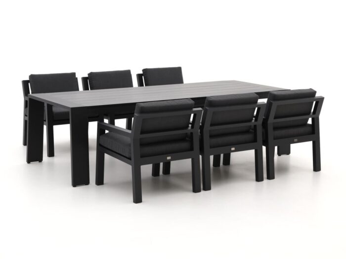Bellagio tuinmeubelen Bellagio Vinadio 255cm low dining tuinset 7-delig Laagste prijsgarantie! – Grijs