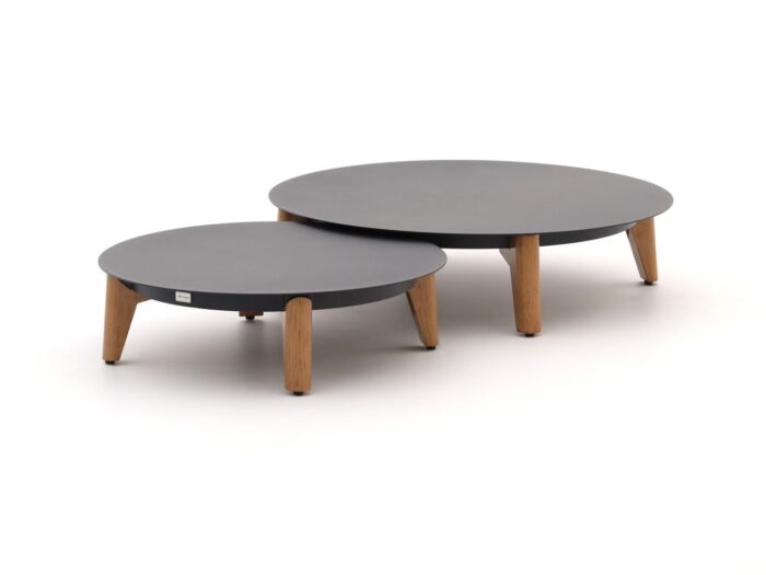 Bellagio tuinmeubelen Bellagio Esenta lounge tuintafel ø86 (h:21cm)/ø 68 (h:19cm) Laagste prijsgarantie! – Grijs