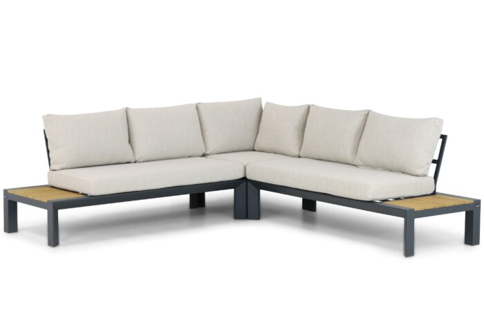 Lifestyle Garden Furniture Navarra hoek loungeset 3-delig – Grijs-antraciet