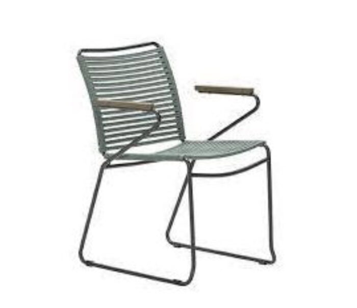 Garden impressions Antibes Tuinstoel Mosgroen/Teak-look – groen