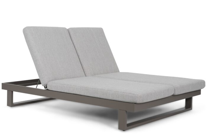 Lifestyle Garden Furniture Massimo ligbed met kussen antraciet/earth – Grijs-antraciet