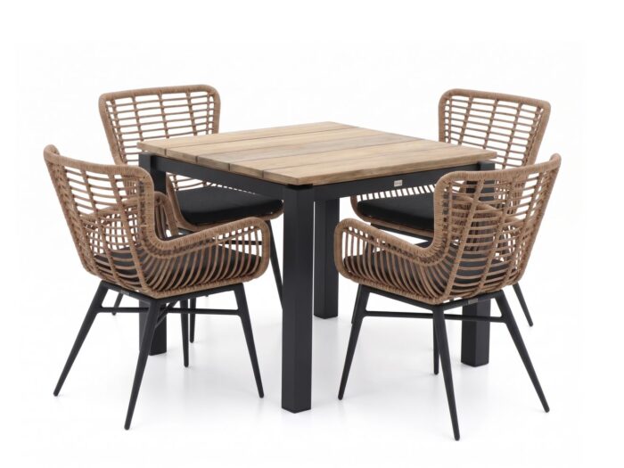 Intenso Furniture Intenso Asti/Lagundo 90cm dining tuinset 5-delig Laagste prijsgarantie!