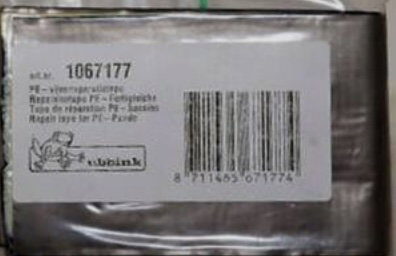Ubbink Reparatieset voor PE vijvers/folie zelfklevende tape 7,5 cm x 1 m