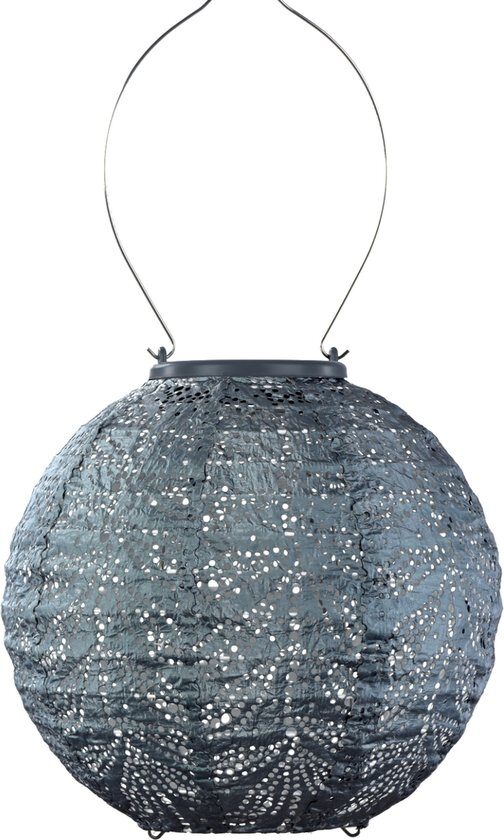 Lumiz Solarlamp ro d20 cm folia grijs/blw