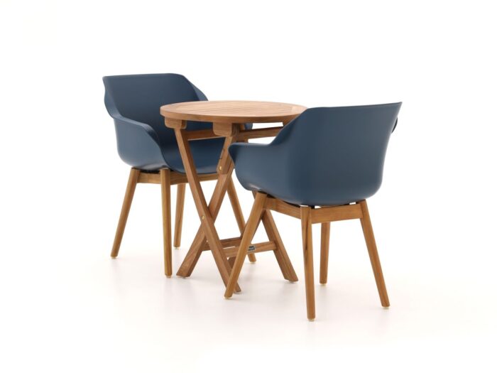 Hartman tuinmeubelen Hartman Sophie Studio/Preston klaptafel ø65cm balkonset 3-delig Laagste prijsgarantie! – Bruin