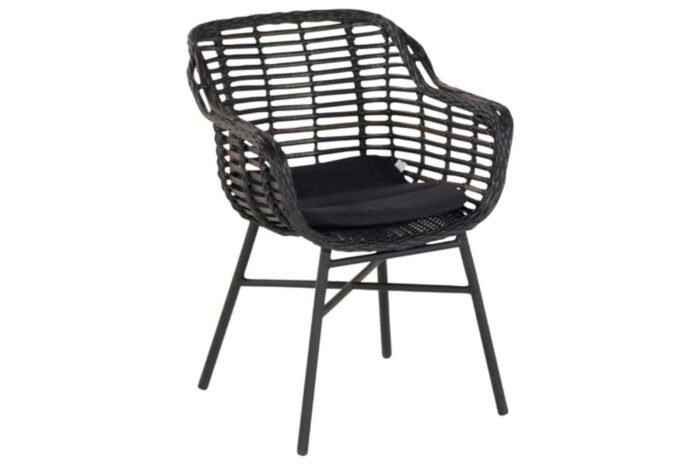 Hartman Cecilia dining tuinstoel Puma Black – Zwart