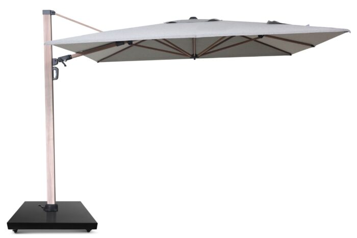 Camello Luna zweefparasol 3×3.5m S2 Excellent (excl. voet) – Grijs-antraciet