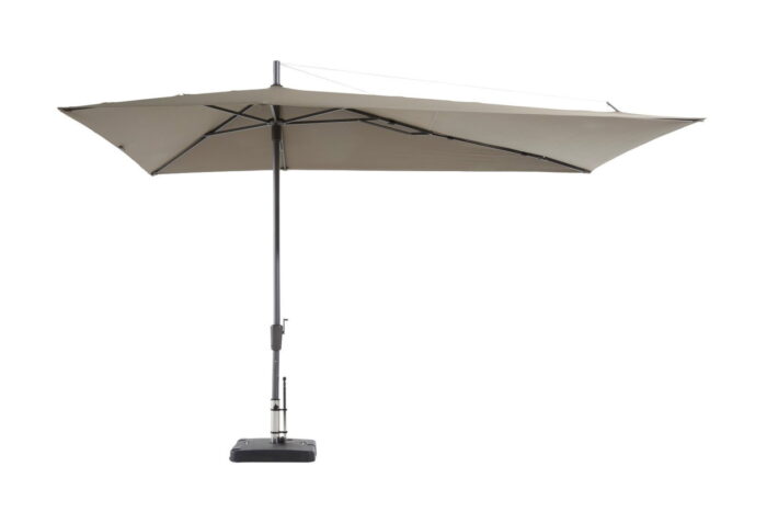 Madison Stokparasol Asymetriq Asymetrique sideway 360×220 Polyester ecru zonwering – bruin