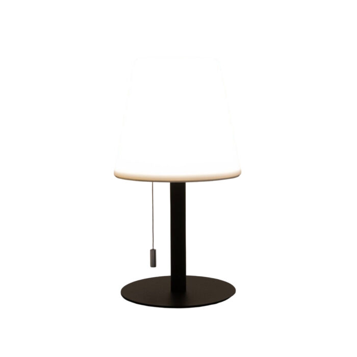 Annas collection Tafellamp solar warm wit met usb aansluiting 30,5×16 cm zwart Anna’s Collection