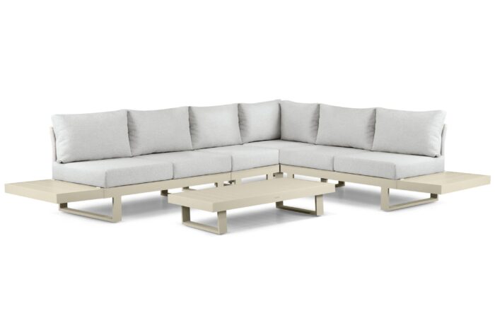 Lifestyle Garden Furniture Lorenzo hoek loungeset 7-delig – Taupe-naturel-bruin