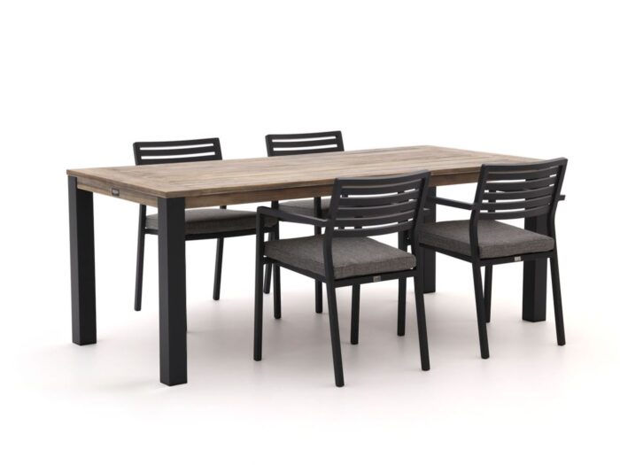 Bellagio tuinmeubelen Bellagio Rumo/ROUGH-S 160cm dining tuinset 5-delig stapelbaar Laagste prijsgarantie! – Bruin