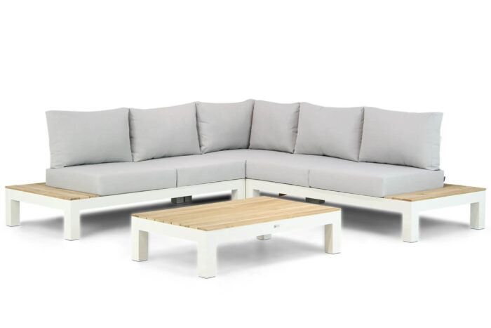 Lifestyle Garden Furniture Ravalla hoek loungeset 4-delig – Wit
