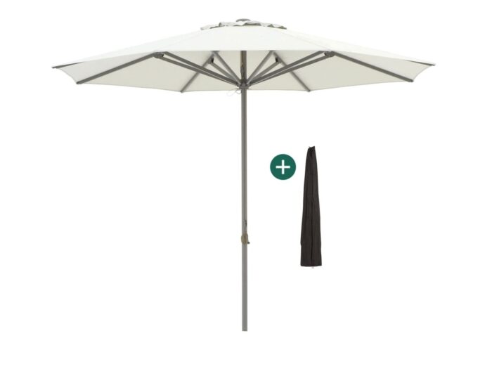 Shadowline Cuba parasol ø 350cm Laagste prijsgarantie! – Grijs