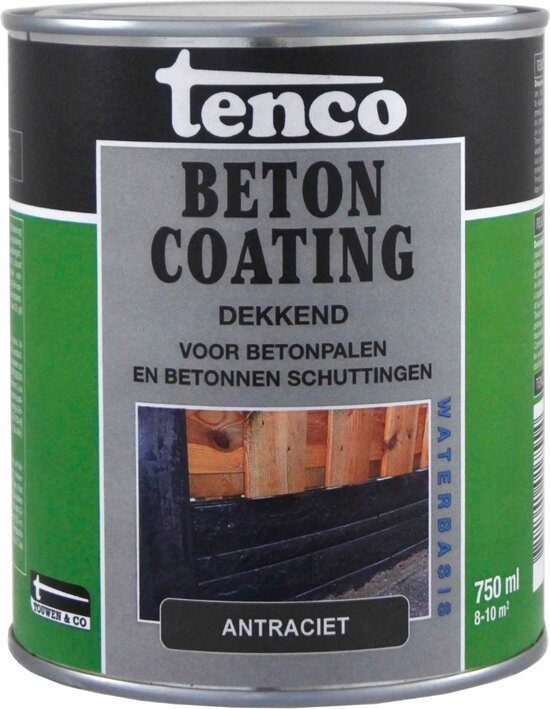 Tenco Betoncoat Dek Antraciet 0,75L – grijs