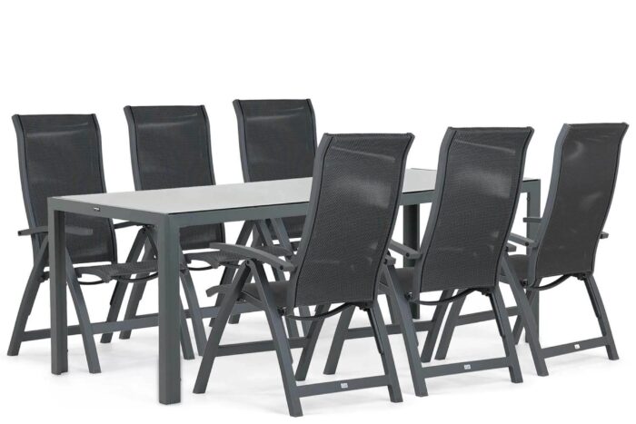 Presto Lucardo/Venustas 210 cm dining tuinset 7-delig – Grijs-antraciet
