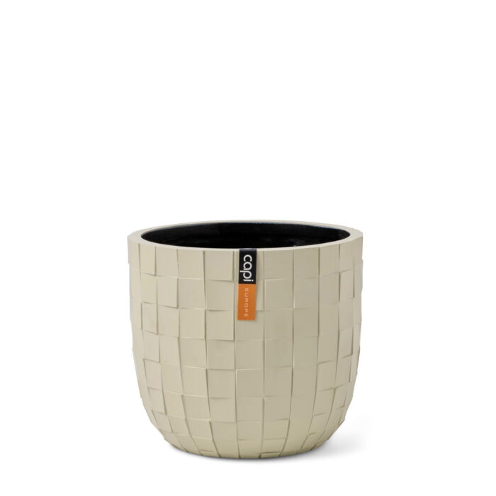 Capi europe Pot bol Blocks 24×21 beige bloempot