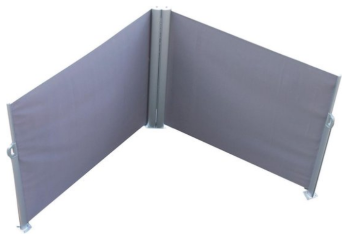 Nampook Oprolbaar windscherm dubbel 6×1,6 m Leco tuinmeubel