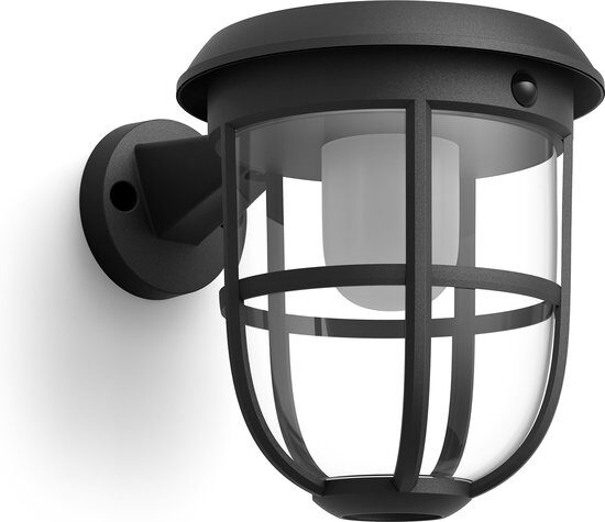 Philips Radii linkable ue solar wall verlichting – zwart