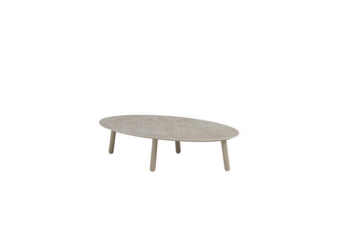 Taste Salute coffee tafel latte keramiek ellipse 120×65 cm – grijs