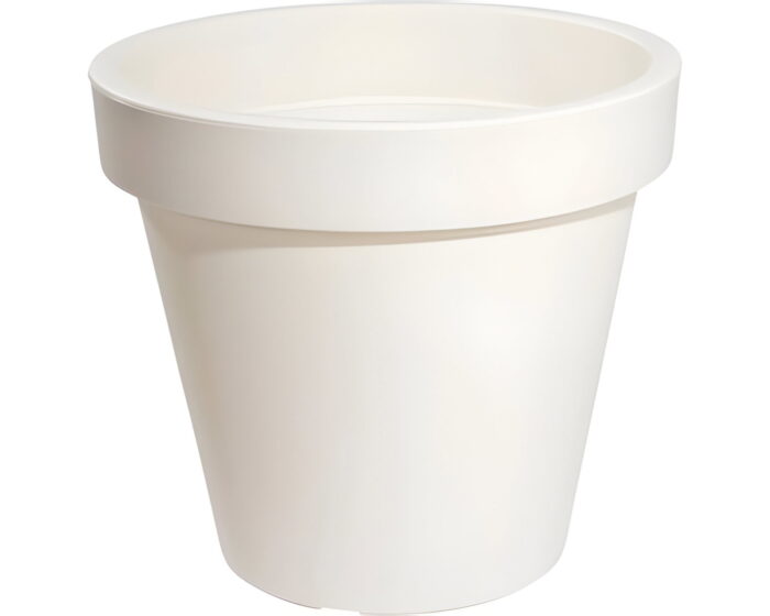 Nampook Bloempot Ek rond 40x40x35 cm cremewit – wit