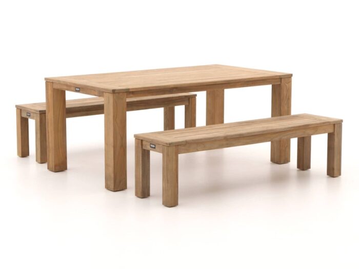 ROUGH Furniture ROUGH-X 180cm picknickset 3-delig Laagste prijsgarantie! – Bruin