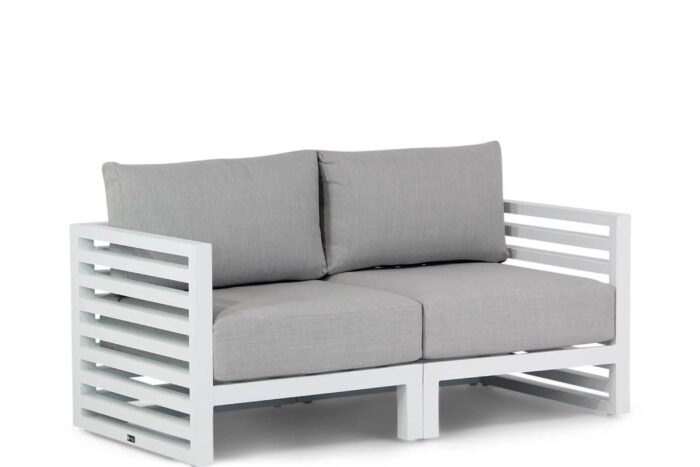 Santika Furniture Jaya lounge tuinbank 2-delig – Wit